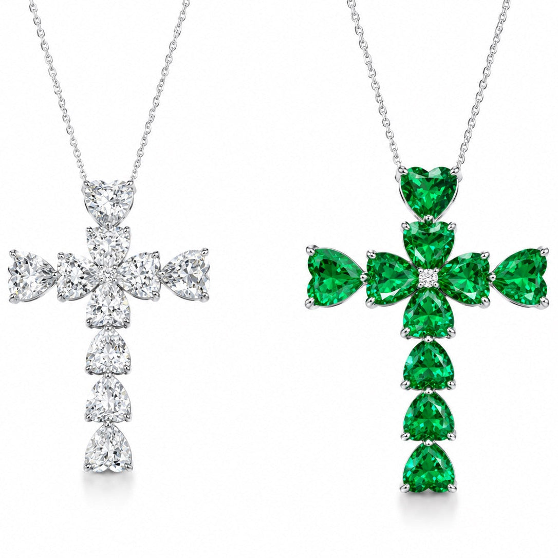 Emerald Heart cross