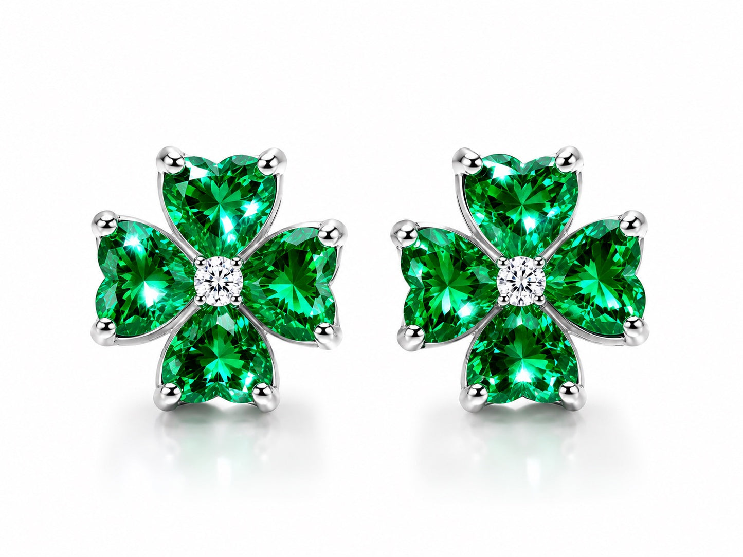 Emerald Heart Clover