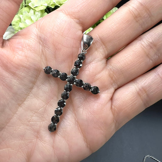 W CROSS ブラックダイヤ ペンダントトップ