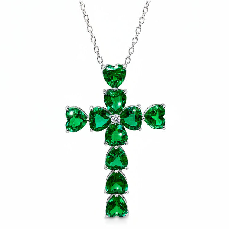 Emerald Heart cross