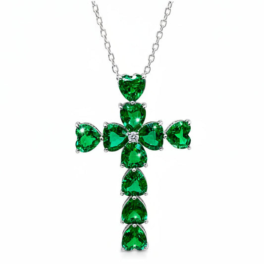 Emerald Heart cross