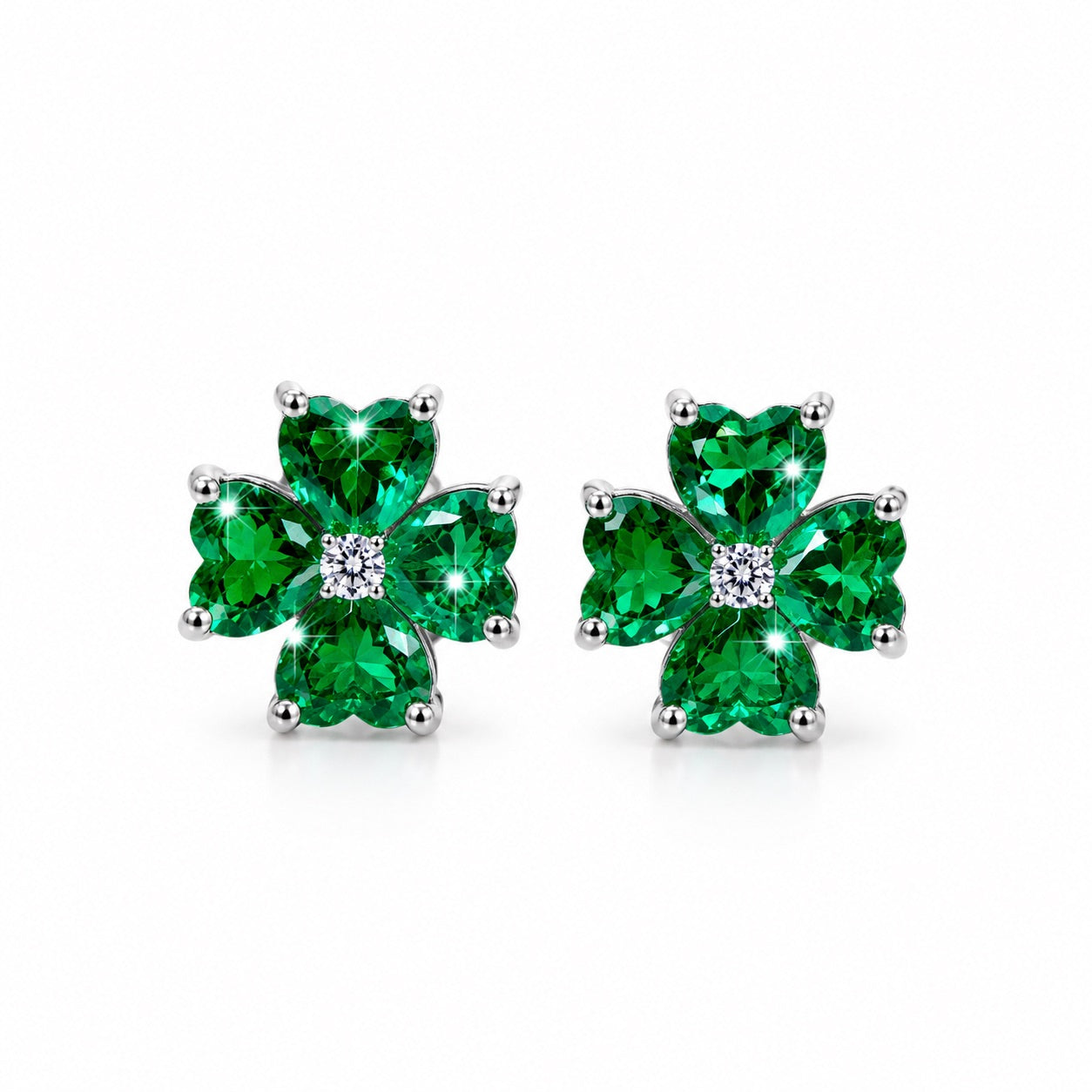 Emerald Heart Clover
