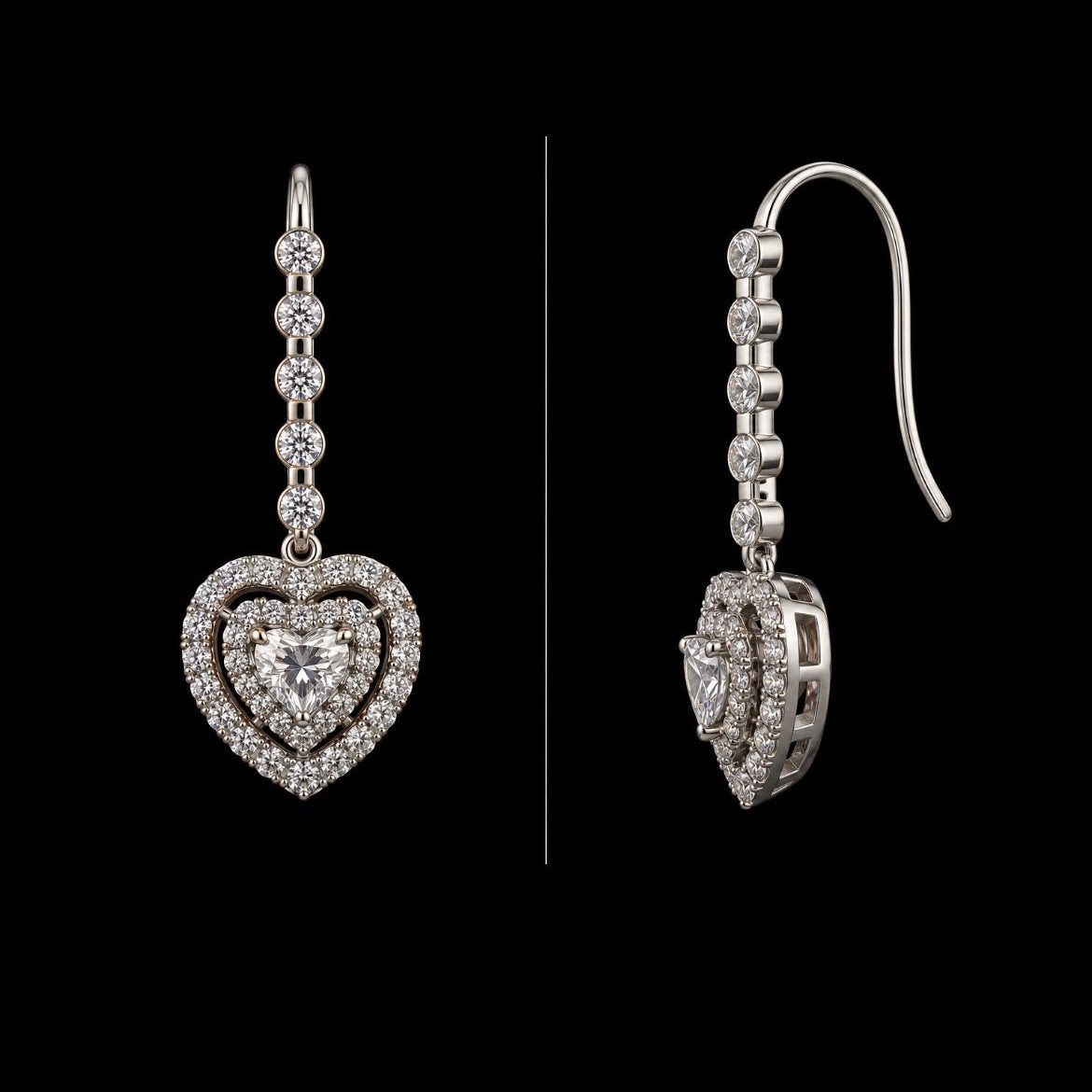 Triple Heart ピアス