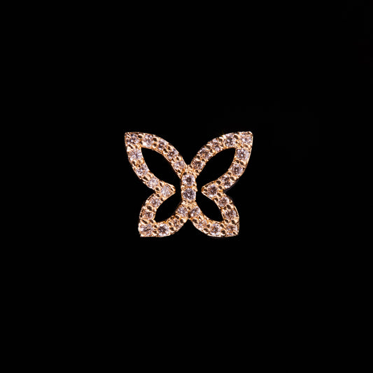 Butterfly ピアス Open Small フルダイヤ