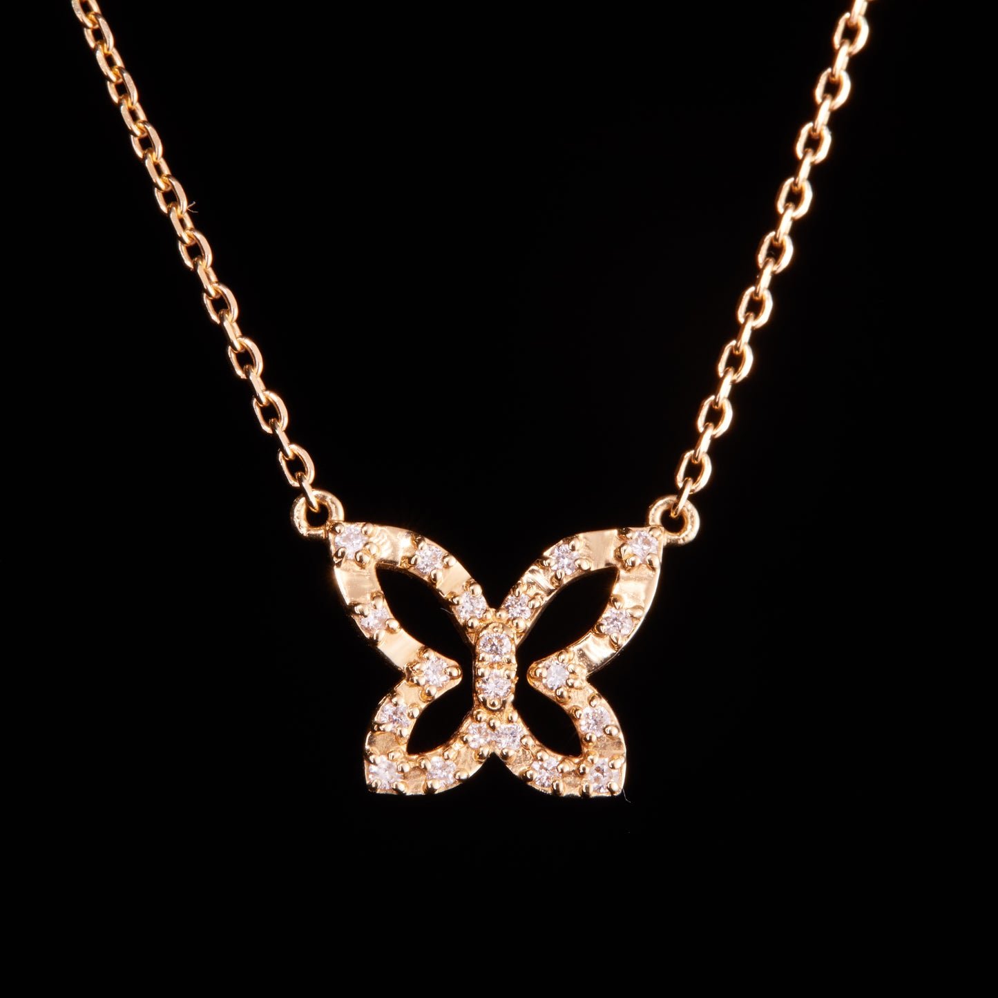 Butterfly ネックレス Open Small