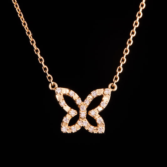 Butterfly ネックレス Open Small