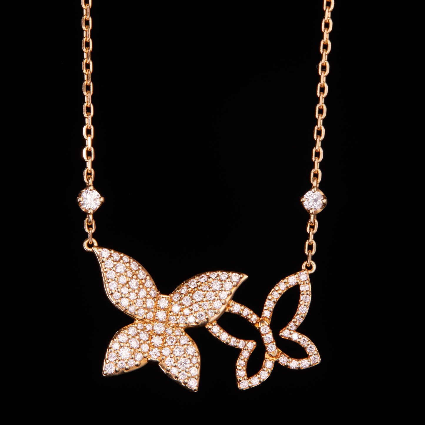 Butterfly ネックレス Twin