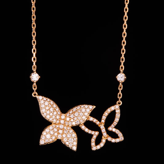 Butterfly ネックレス Twin