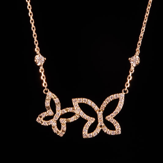 Butterfly ネックレス Twin Open 2point