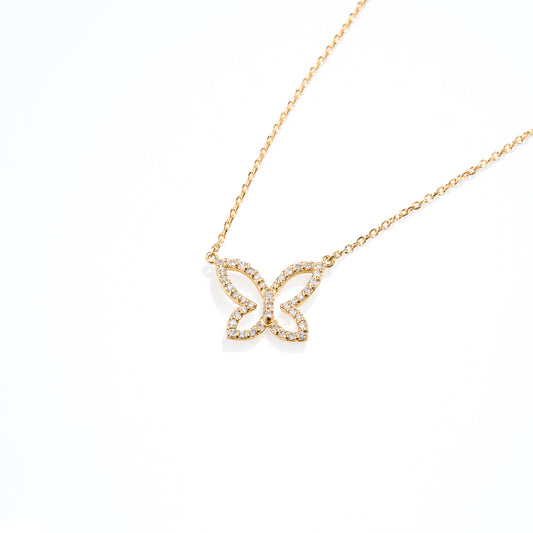 Butterfly ネックレス Open